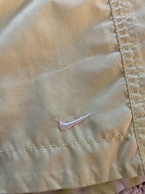 Nike Pale Yellow Jacket with Light Pink Swoosh